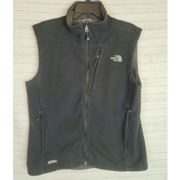 THE NORTH FACE WINDWALL FLEECE FULL ZIP VEST IN BLACK, SZ MEDIUM - Picture 1 of 11